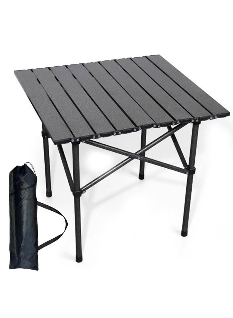 Leon Home 3-Piece Folding Camping Table and Chairs Set, Portable Outdoor Picnic Table with 2 Chairs, Lightweight Aluminum Frame, Easy to Carry for Camping, Beach, BBQ, Garden - Image 3