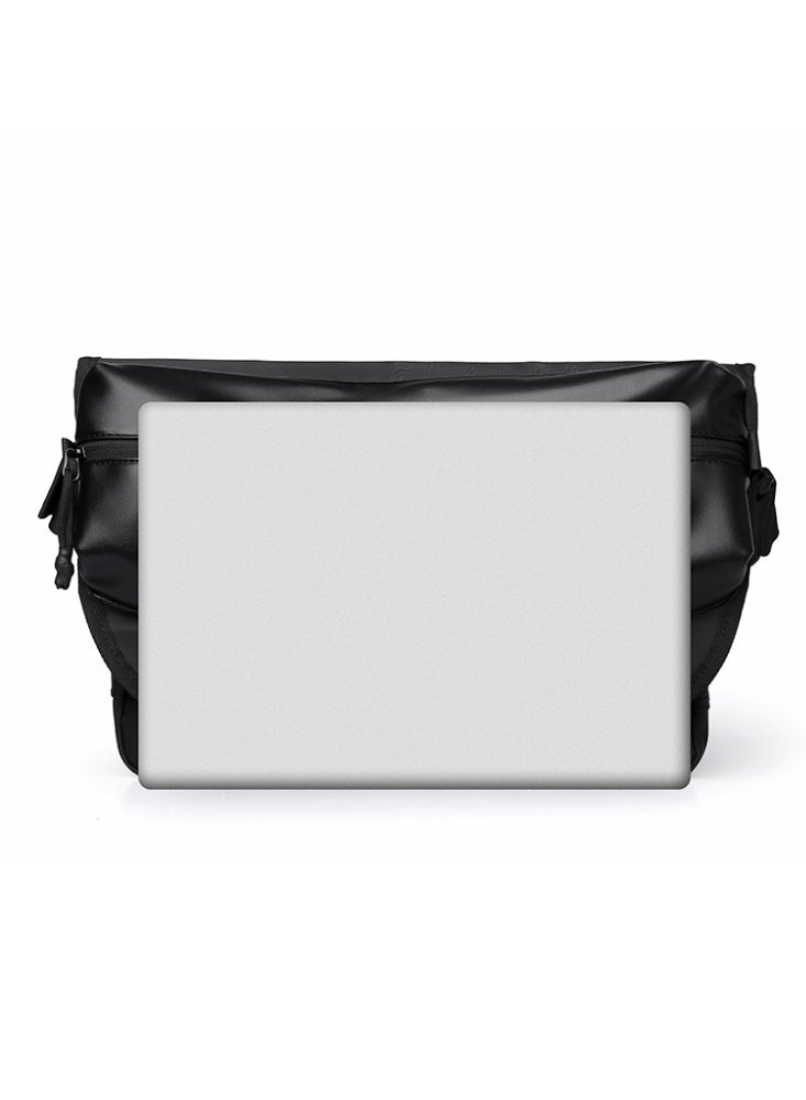 lebonaer Multi-compartment high-capacity shoulder bag crossbody bag, waterproof, scratch-resistant, expandable, messenger bag - Image 4