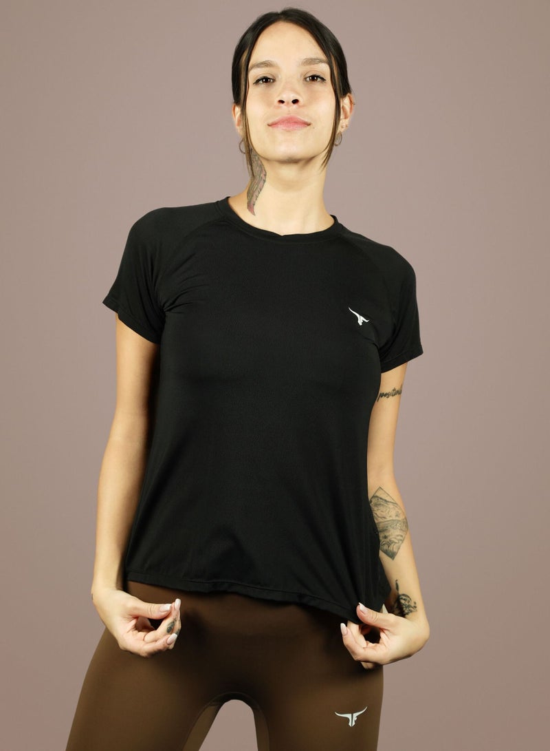 THUGFIT Antares Tee - Ladies T-Shirt - Black - Image 5