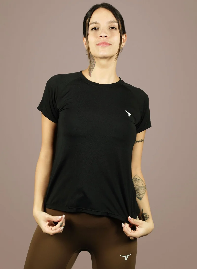 THUGFIT Black Antares Tee - Ladies T-Shirt - Black for Women | Best Price UAE