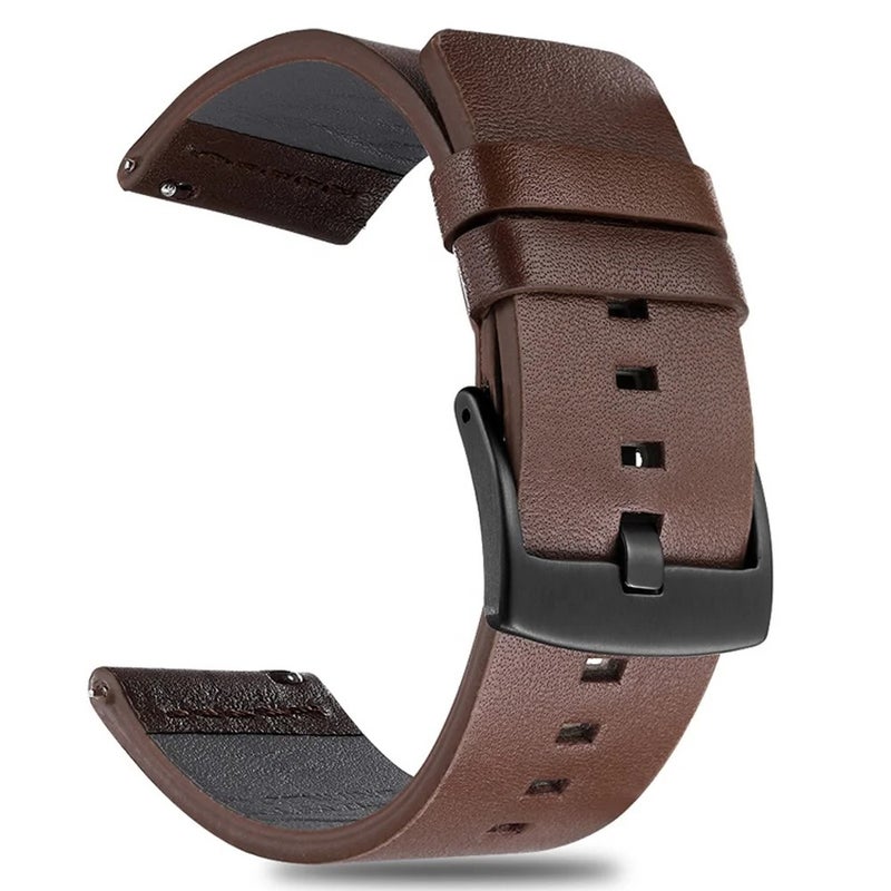 Y&D Adjustable Genuine Leather Loop Strap for 49mm Smart Watches – Replace the Watch Strap with Premium Leather Sport Band Replacement - Image 1
