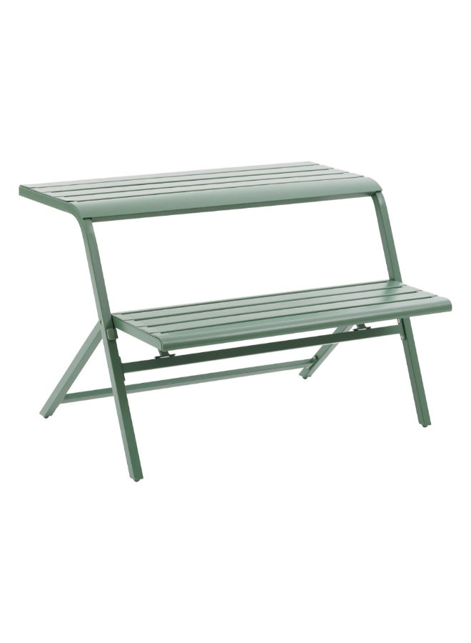 Hesperide Drilia 2-Seater Epoxy-Treated Steel Balcony Bench Olive Green 85 x 75 x 111 cm 205091 - Image 1