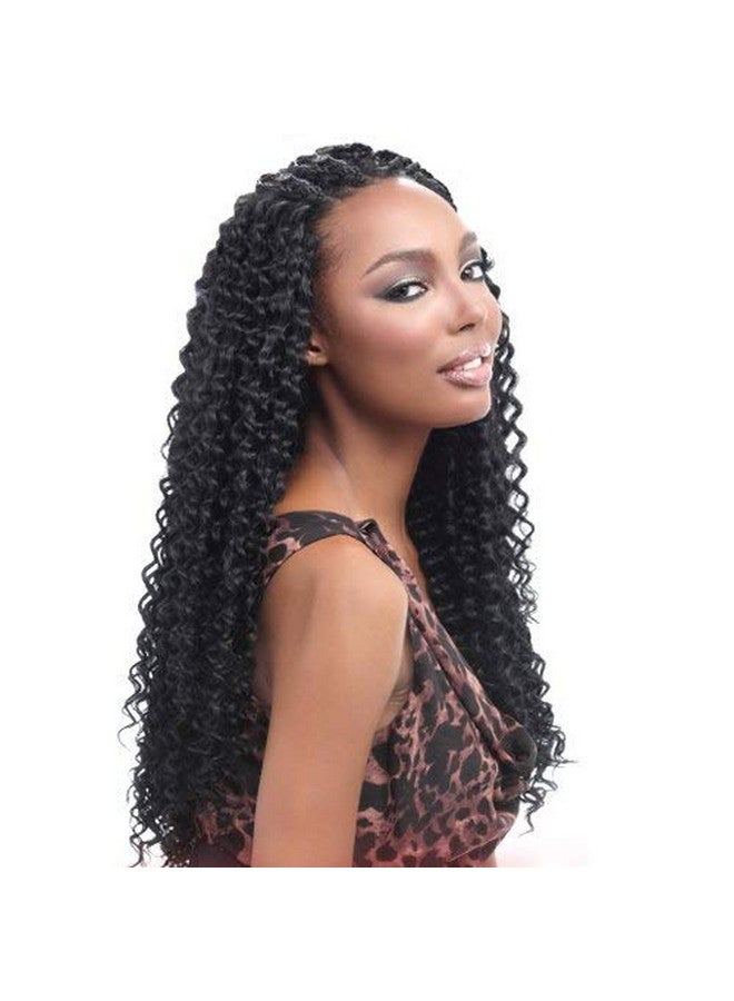 Harlem 125 Harlem125 Synthetic Hair Braids Kima Braid Brazilian Twist 20" (4Pack 1B) - Image 1