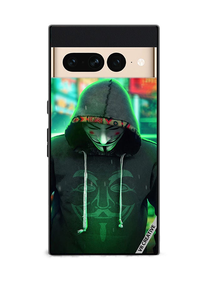 VR CREATIVE Protective Case Cover For Google Pixel 7 Pro Joker Mask In Joker Jacket Design Multicolour