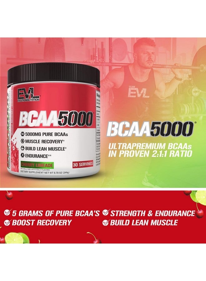 Evlution Nutrition BCAA5000 Powder with 5 Grams of Premium BCAAs - 30 Servings (Cherry Limeade) - Image 3