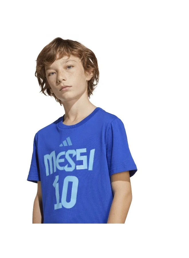 adidas تيشيرت رجالي برسومات اديداس ميسي الاسم والرقم