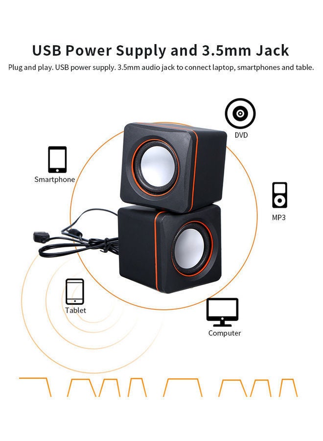 NIBEMINENT Desktop Speakers Black/Red  - Image 5