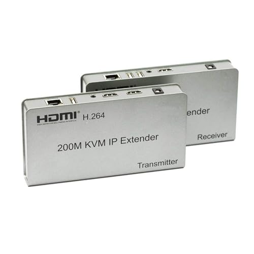 Tobo 200 Meter KVM 3D HDMI Extender Cat6 KVM Over TCP/IP HDMI Extension Cable Ultra Clarity 2. 0 with Ethernet Up to 390ft Support 3D Full HD 1080P 2Pack with Sender and Receiver TD-434H - Image 5
