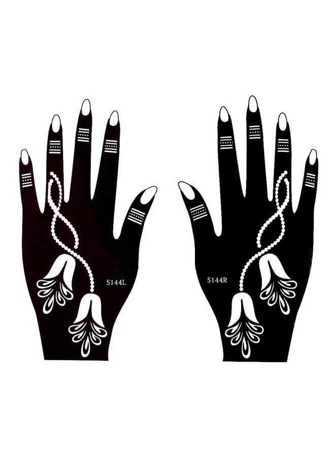 ivana's Heena Mehandi Tatto Stencil Set For ; Hand ; Body ; Fingure ; Face ; Heena Art Temporary Tatto For Kids Girls & Women Design Niv03 - Image 2