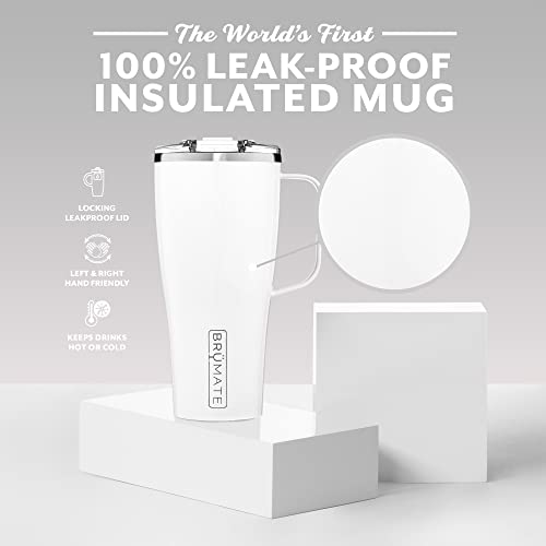 BrÃ¼Mate BrüMate Toddy XL - 32oz 100% Leak Proof Insulated Coffee Mug with Handle & Lid - Stainless Steel Coffee Travel Mug - Double Walled Coffee Cup (Ice White) - Image 2