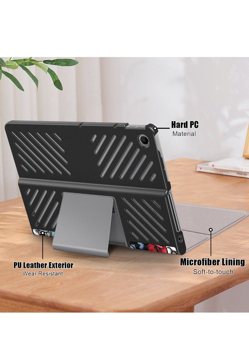 Case for Lenovo Tab Plus 11.5 Inch (2024) TB351FU Tablet Ultra Slim Lightweight Stand Cover Case Premium Quality PU Leather Case Cover (Graffiti) - Image 3