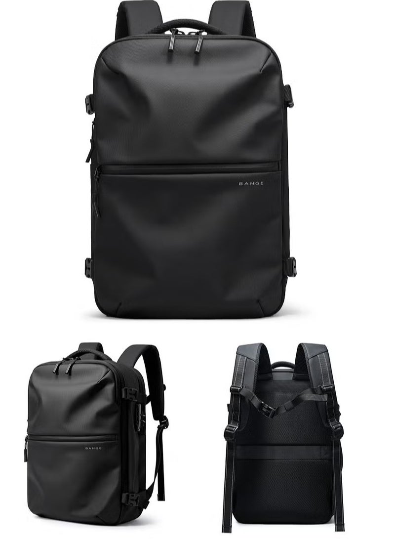 بانجي حقيبة ظهر للسفر مقاومة للماء، حقيبة ظهر للسفر للأعمال بسعة كبيرة، حقيبة ظهر محمولة معتمدة من شركات الطيران للسفر الدولي، حقيبة ظهر متينة ومقاومة للماء للكمبيوتر المحمول، حقيبة ظهر للسفر في عطلة نهاية الأسبوع للجنسين... - Image 2