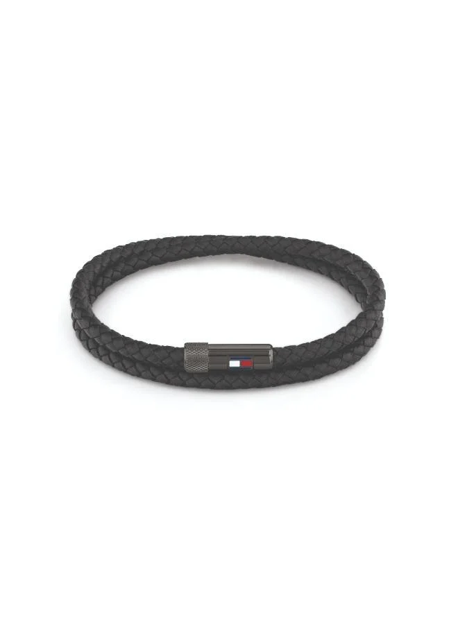 تومي هيلفيغر Leather Bracelet