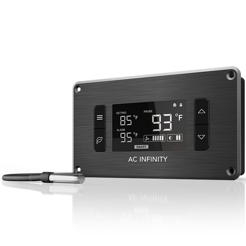 AC Infinity Controller 2 Fan Thermostat and Speed Controller Controls AIRPLATE MULTIFAN USB Fans and Devices for AV Cabinet Cooling