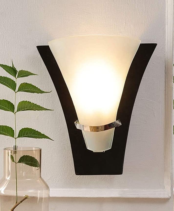 kinis Glass Wall Light/Wall Lamp To Décor Home/Living Room/Bedroom/Office/Dining/Cafe/Restaurants, Half Curve Design, Dark Brown (Pack Of 1, Without Bulb) - Image 5