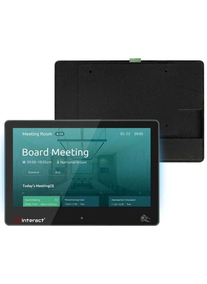 DMInteract - DMInteract 10.1 Inch Wall Mount Touch LED Meeting Room Manager (RK3568 Quad-Core 64-bit Cortex-A55 With upto 2.0GHz, 2GB, 16GB, Android 11) - Image 1