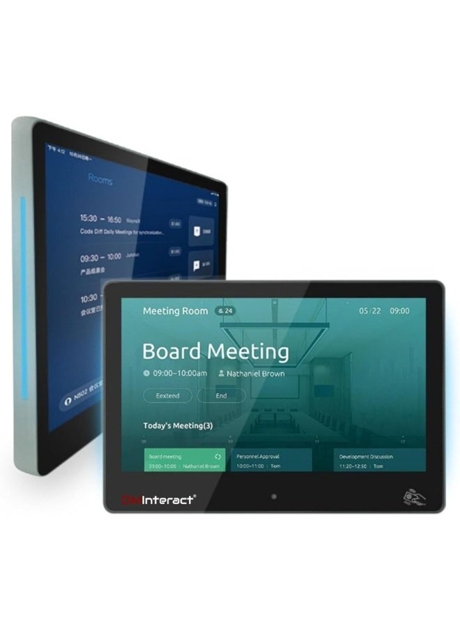 DMInteract - DMInteract 10.1 Inch Wall Mount Touch LED Meeting Room Manager (RK3568 Quad-Core 64-bit Cortex-A55 With upto 2.0GHz, 2GB, 16GB, Android 11) - Image 1