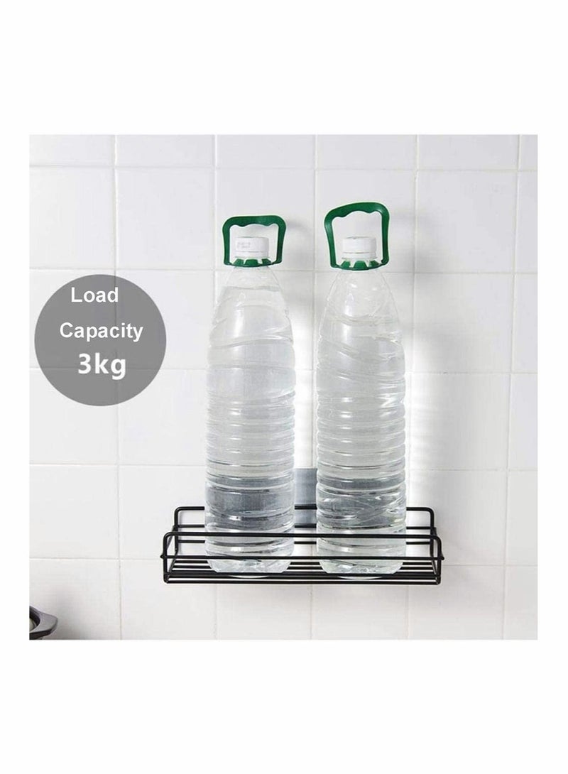 Excefore Bathroom Shower Shelf, Bathroom Organizer, Seamless Stickers Bathroom Shelf Stainless Steel Wall Rack for Dorm Toilet Bath and Kitchen, 2 Pack Rack Wall Mounted No Drilling  - Image 5