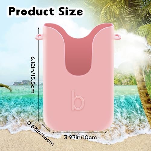 BestStone Silicone Phone Holder for Bogg Bags, Compatible Phone Case Attachment, Beach Tote Bag Accessory – Ideal Holder for Bogg & Similar Beach Bags (Blowing Pink) - Image 2