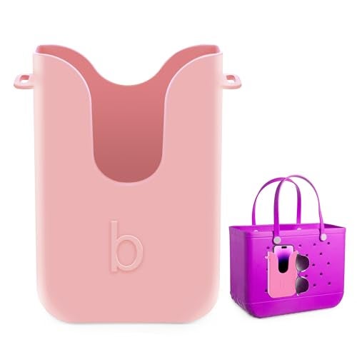 BestStone Silicone Phone Holder for Bogg Bags, Compatible Phone Case Attachment, Beach Tote Bag Accessory – Ideal Holder for Bogg & Similar Beach Bags (Blowing Pink) - Image 1