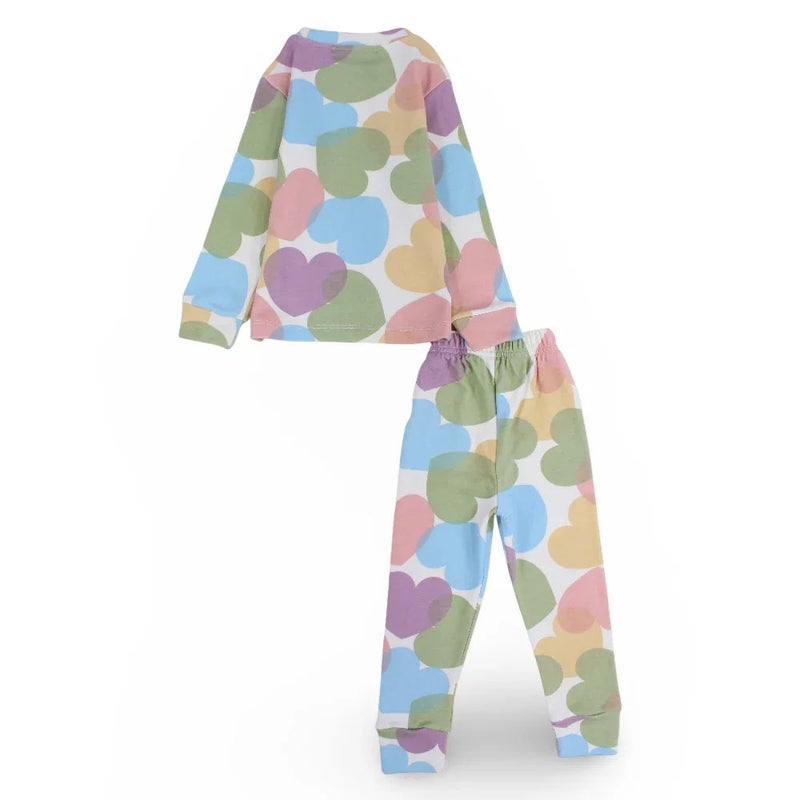 مارفي طقم حرارية للبنات – متعددة الألوان بتصميم قلوب - Image 2