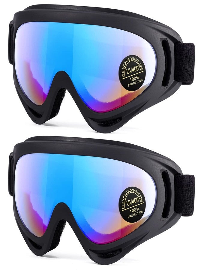 MAMBAOUT 2-Pack Snow Ski Goggles, Snowboard Goggles for Men, Women, Youth, Kids, Boys or Girls - Image 1