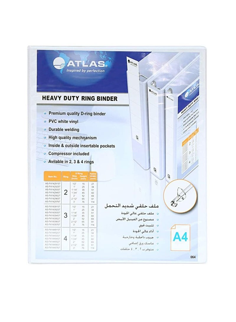 ATLAS 3-Piece Two Ring Binder 35mm Spine  - Image 3