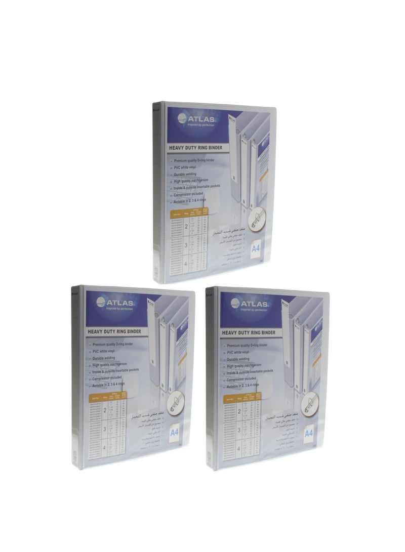 ATLAS 3-Piece Two Ring Binder 35mm Spine  - Image 1