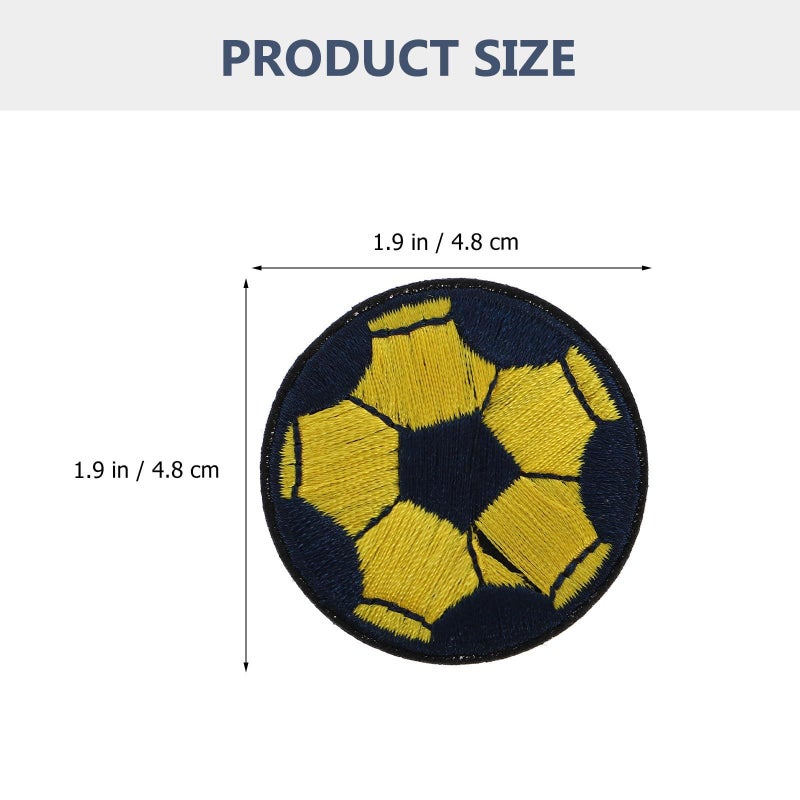 Embroidered Football Patches 20pcs for DIY Clothes Sewing Appliques Jackets - Image 3