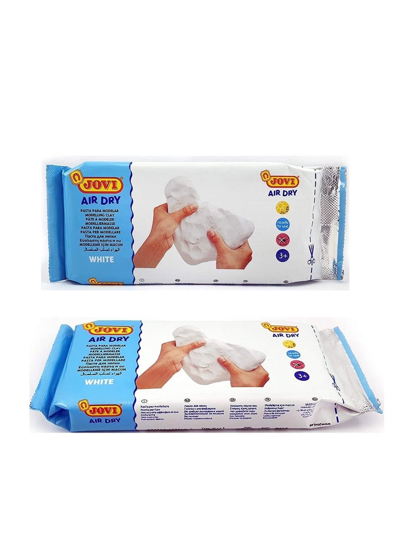 JOVI 6-Piece Air Dry Modelling Clay 500gm White - Image 2