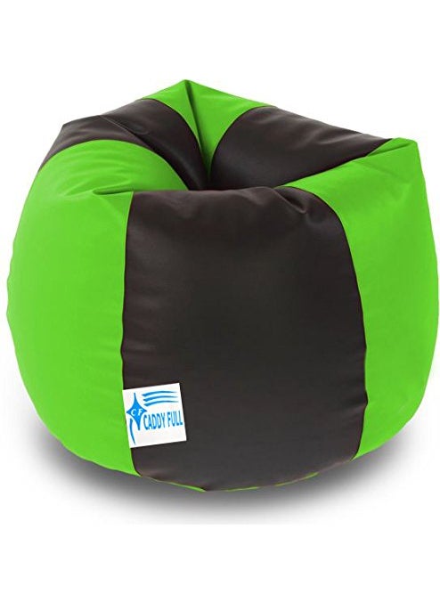 caddyFull caddyFull Jumbo Size Bean Bag Without Beans Black and Green  - Image 1