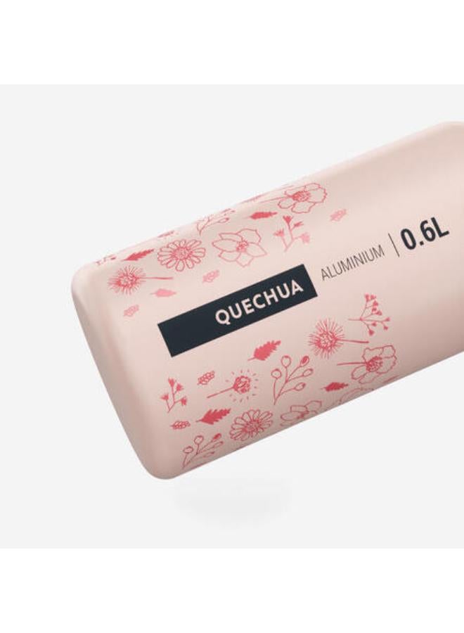 Quechua 0.6 L kids’ alum. water flask 500 with instant cap, pipette & straw, for hiking - Image 4