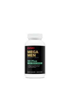 GNC Mega Men 50 Plus One Daily Multivitamin For Men 60 Count Take One A Day Supports Prostate Heart Brain And Eye Health  - Image 2