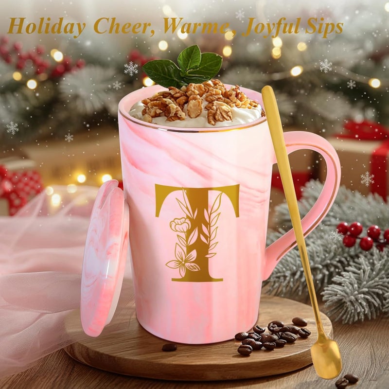 MNZZ Personalized Ceramic Coffee Mug with Lid Tea Cup Farewell Going Moving Away Leaving Goodbye Gifts for Women Men Coworker Teacher Friends Boss Neighbors Basic Training Job Promotion,T - Image 3