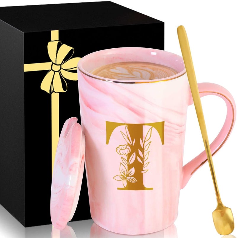 MNZZ Personalized Ceramic Coffee Mug with Lid Tea Cup Farewell Going Moving Away Leaving Goodbye Gifts for Women Men Coworker Teacher Friends Boss Neighbors Basic Training Job Promotion,T - Image 1