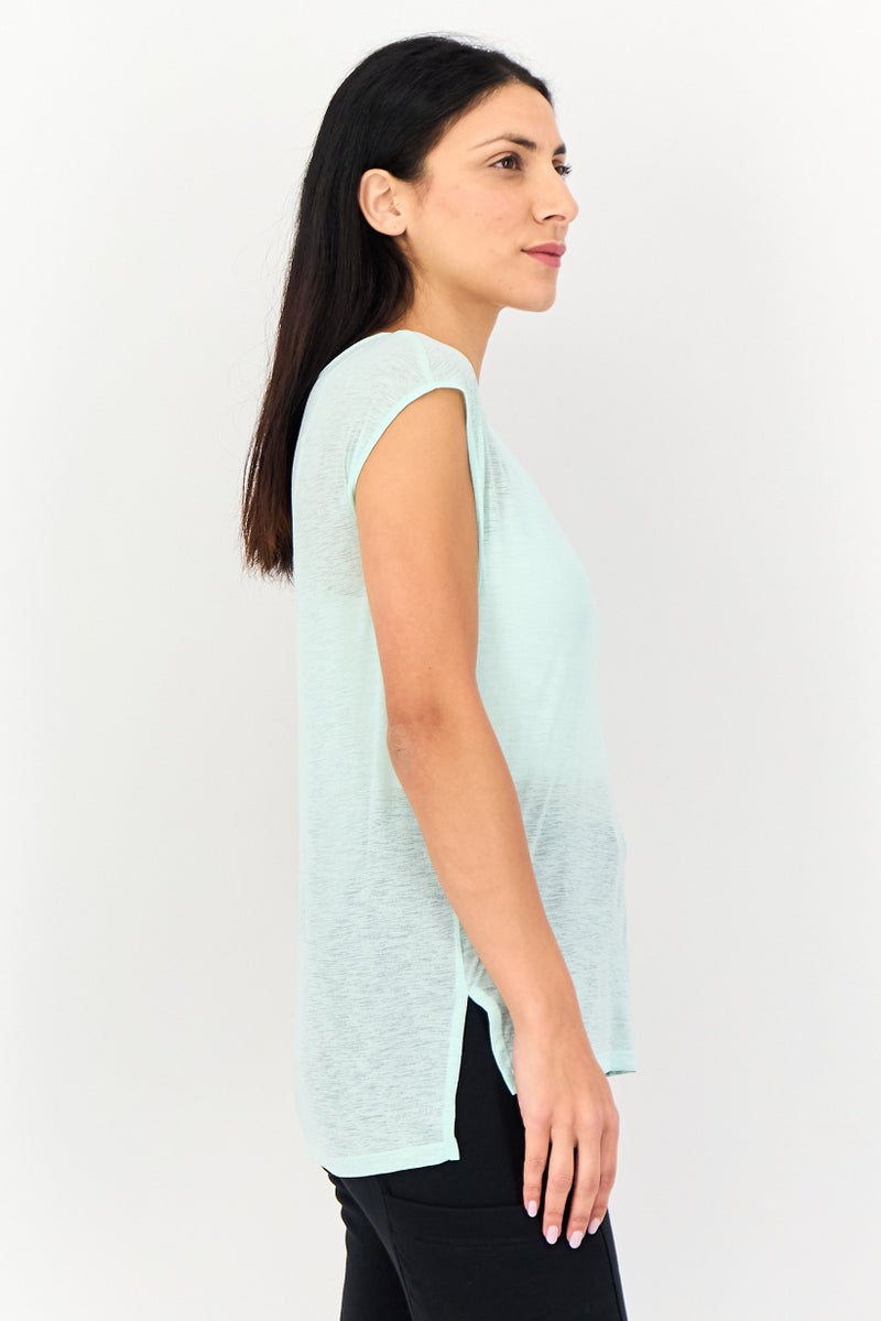 Nike Women Sportswear Fit Sleeveless Running Top, Mint Green - Image 4