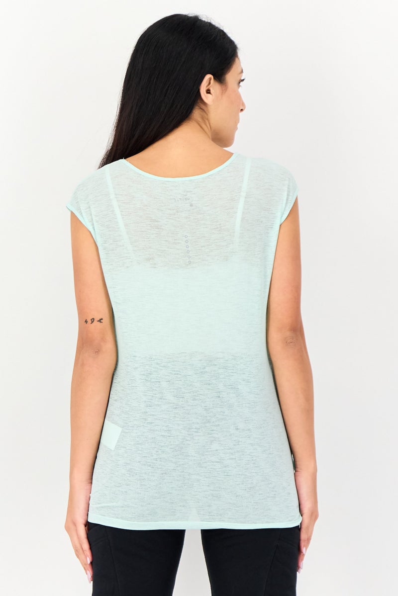 Nike Women Sportswear Fit Sleeveless Running Top, Mint Green - Image 2