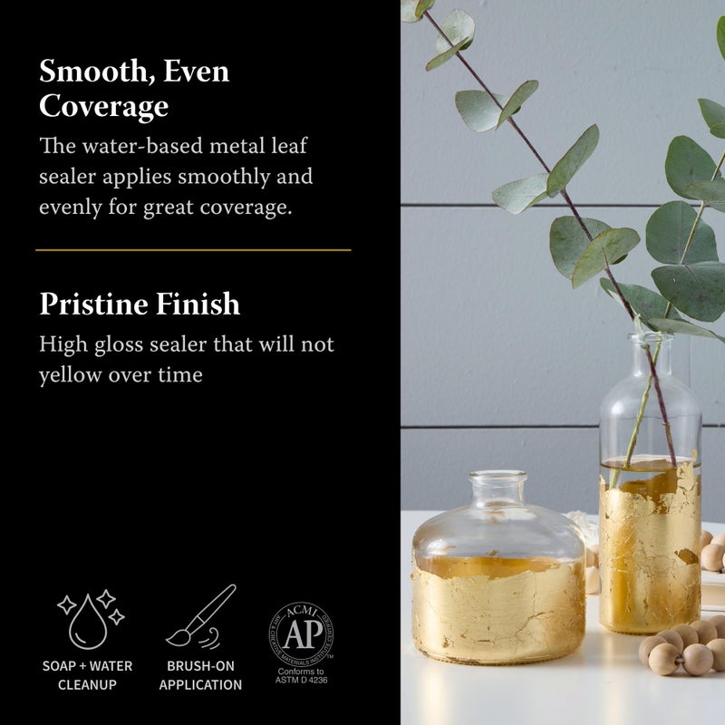 Speedball سبيدبول 10218 مونا ليزا سيلر مائي لمشاريع ورق الذهب - شفاف، سريع الجفاف، مادة مانعة للتسرب - 2 أونصة - Image 2