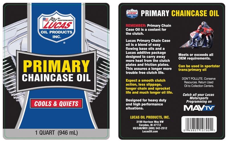 Lucas Oil 10790 Primary Chaincase Oil - 1 Quart - Image 2