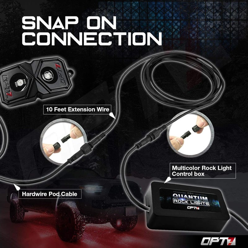 OPT7 10 Feet Extension Wires for Quantum RGBW Rock Lights - Image 3