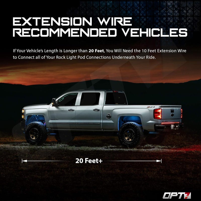 OPT7 10 Feet Extension Wires for Quantum RGBW Rock Lights - Image 5