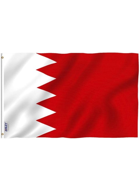 3x5 Feet Bahrain Flag - Vivid Color and Fade Proof - Canvas Header and Double Stitched - Kingdom of Bahrain Flags Polyester with Brass Grommets 3 X 5 FT