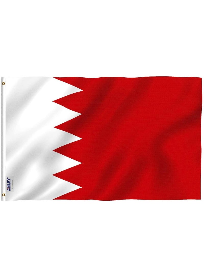 BPA - 3x5 Feet Bahrain Flag - Vivid Color and Fade Proof - Canvas Header and Double Stitched - Kingdom of Bahrain Flags Polyester with Brass Grommets 3 X 5 FT - Image 1