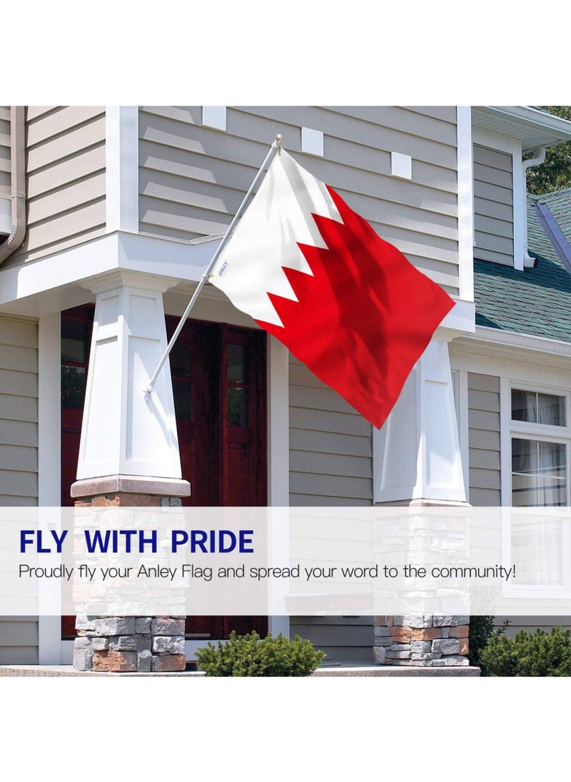 BPA - 3x5 Feet Bahrain Flag - Vivid Color and Fade Proof - Canvas Header and Double Stitched - Kingdom of Bahrain Flags Polyester with Brass Grommets 3 X 5 FT - Image 1