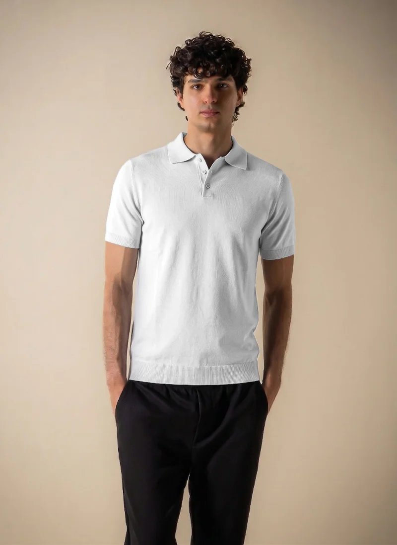 شايبس SLIM KNIT POLO SHIRT
