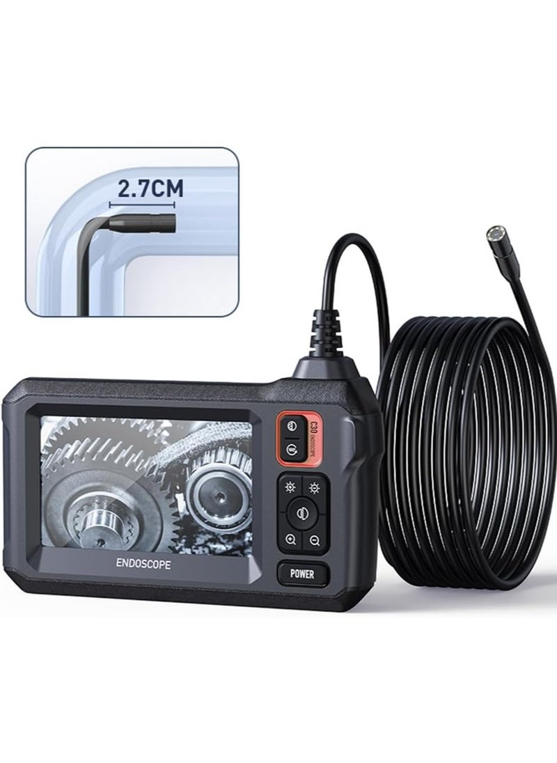 AROAQ Borescope with 8 Light Endoscope Cameras, 4.3Inch HD Screen Inspection Camera, 16.5Ft Flexible Endoscope Camera  - Image 3