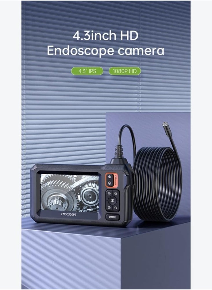AROAQ Borescope with 8 Light Endoscope Cameras, 4.3Inch HD Screen Inspection Camera, 16.5Ft Flexible Endoscope Camera  - Image 4