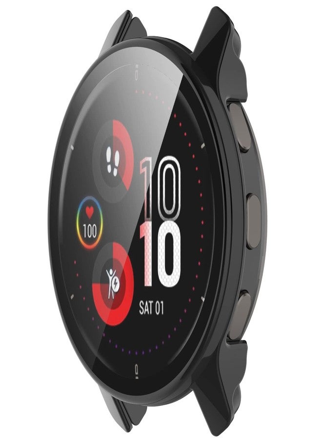 AWADUO Smartwatch Full Coverage PC Protective Case Cover with Tempered Glass Screen Protector Compatible with Garmin Venu 2 Plus, Soft and Durable - Image 2