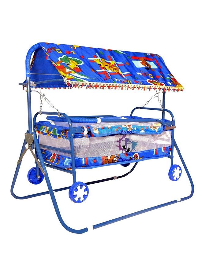 AVANI Baby Crib And Cradle 2 In 1 Blue - Image 2