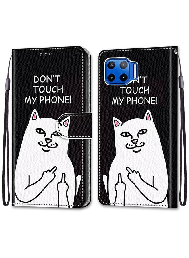 S-TOP Case For Motorola Moto G 5G Plus Coloured Drawing Cross Texture Horizontal Flip PU Leather Case with Holder & Card Slots & Wallet & Lanyard - Image 2